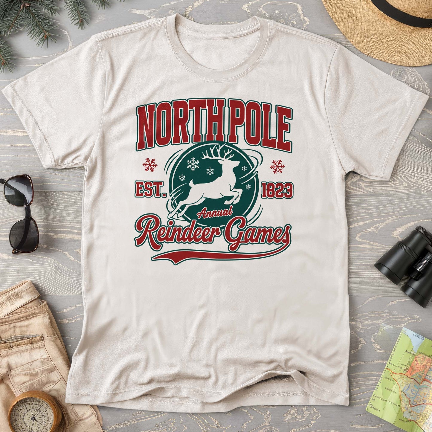 North Pole Annual Reindeer Games Comfort Colors T-Shirt