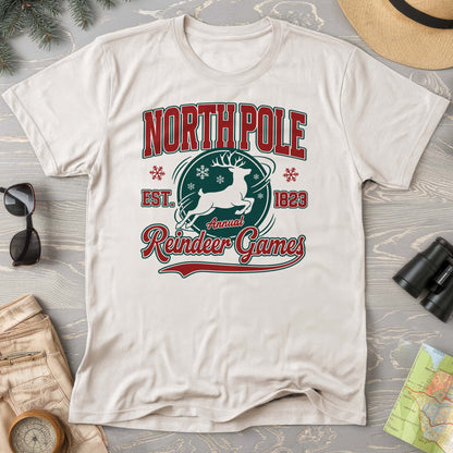North Pole Annual Reindeer Games Comfort Colors T-Shirt
