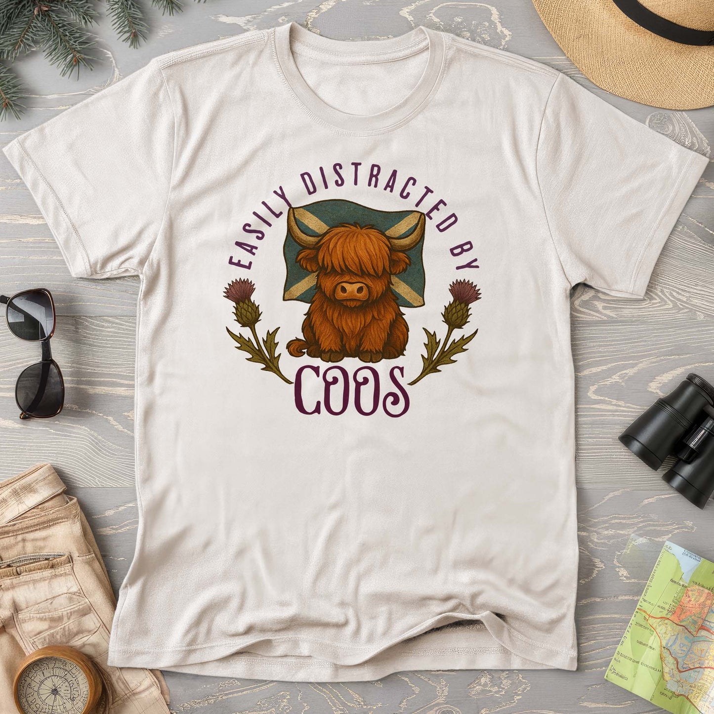 Easily Distracted By Coos Comfort Colors T-Shirt