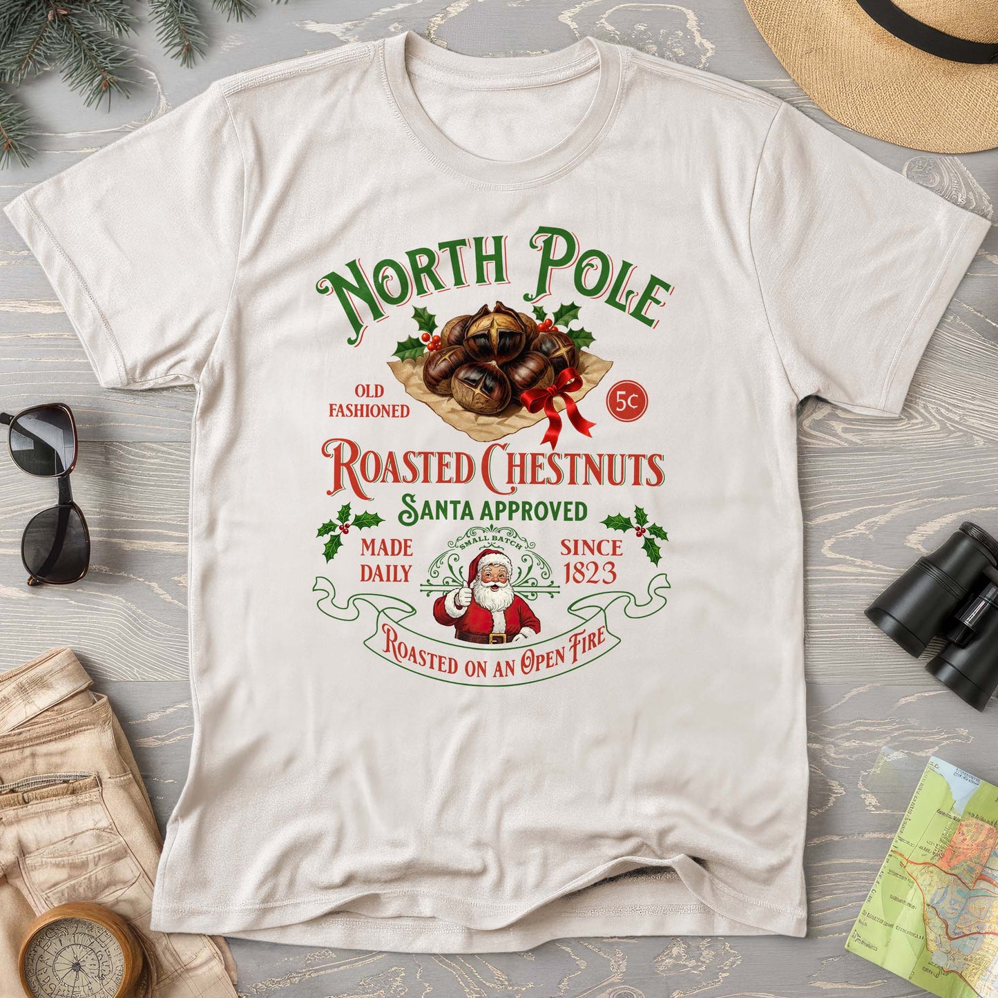 North Pole Roasted Chestnuts Comfort Colors T-Shirt