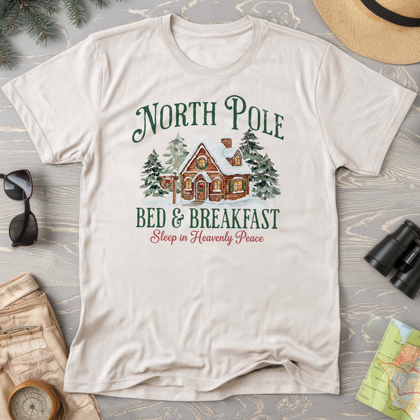 North Pole Bed and Breakfast "Heavenly Peace" Comfort Colors T-Shirt