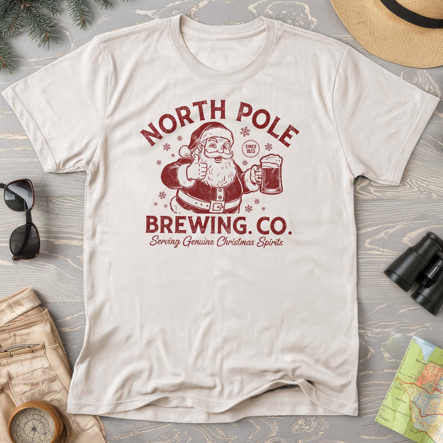 North Pole Brewing Company Vintage Print T-Shirt
