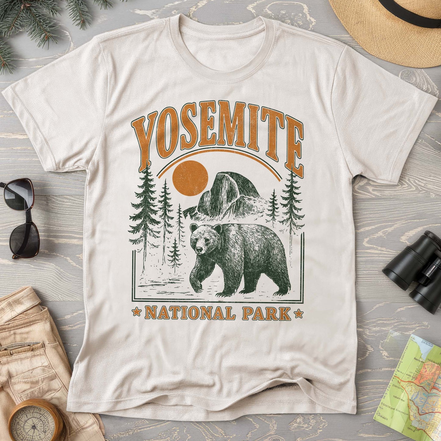 Yosemite National Park "Vintage El Capitan Bear" Comfort Colors T-shirt