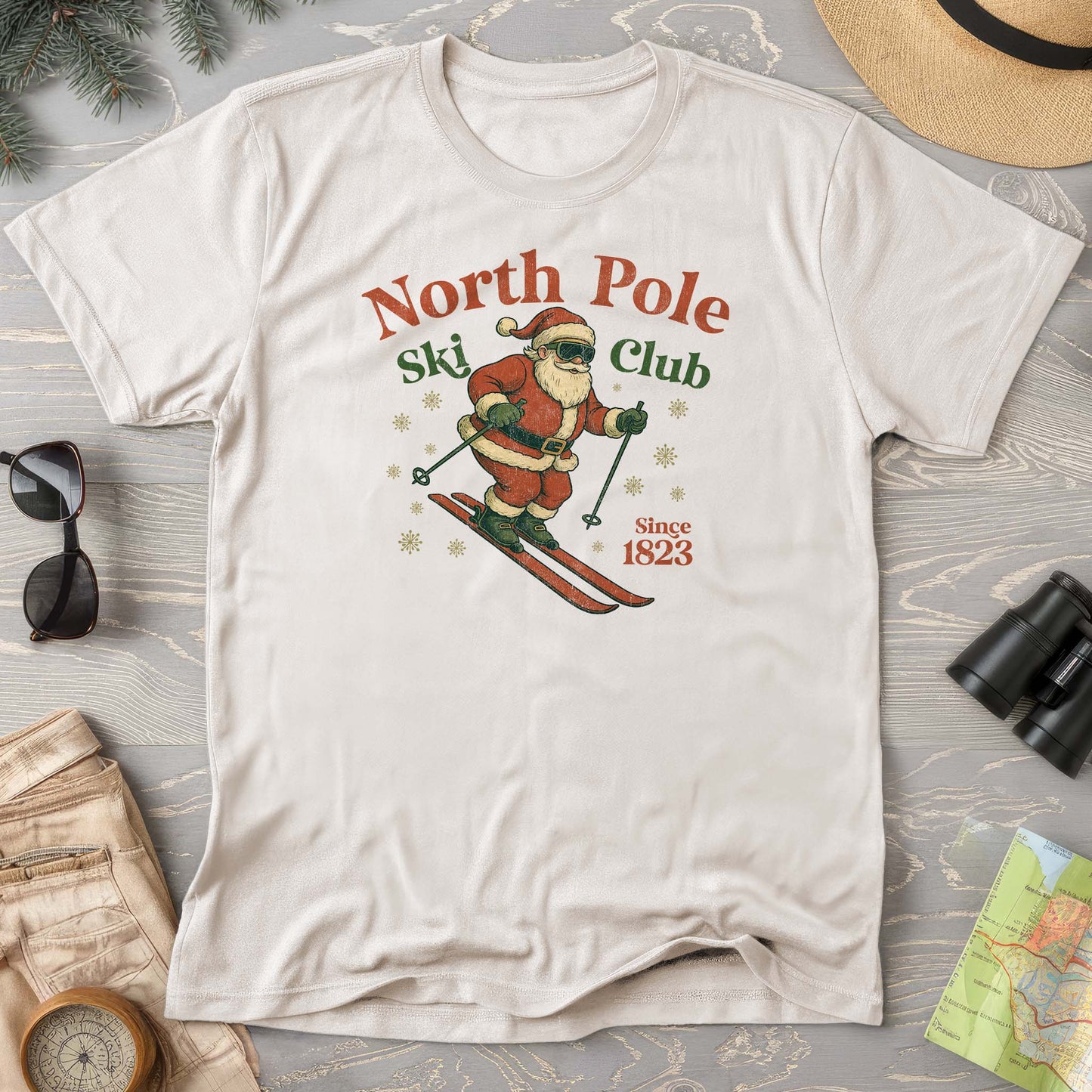 North Pole Ski Club Comfort Colors T-shirt