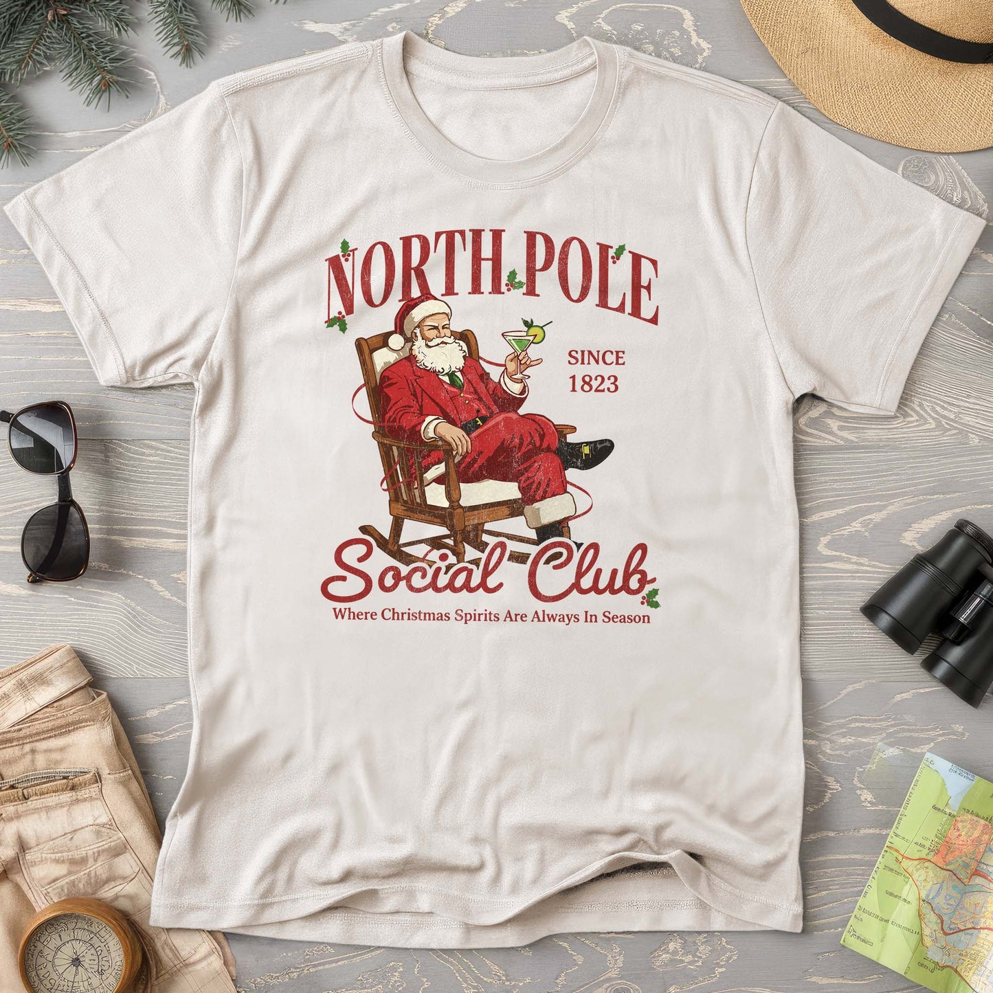 North Pole Social Club Comfort Colors T-shirt
