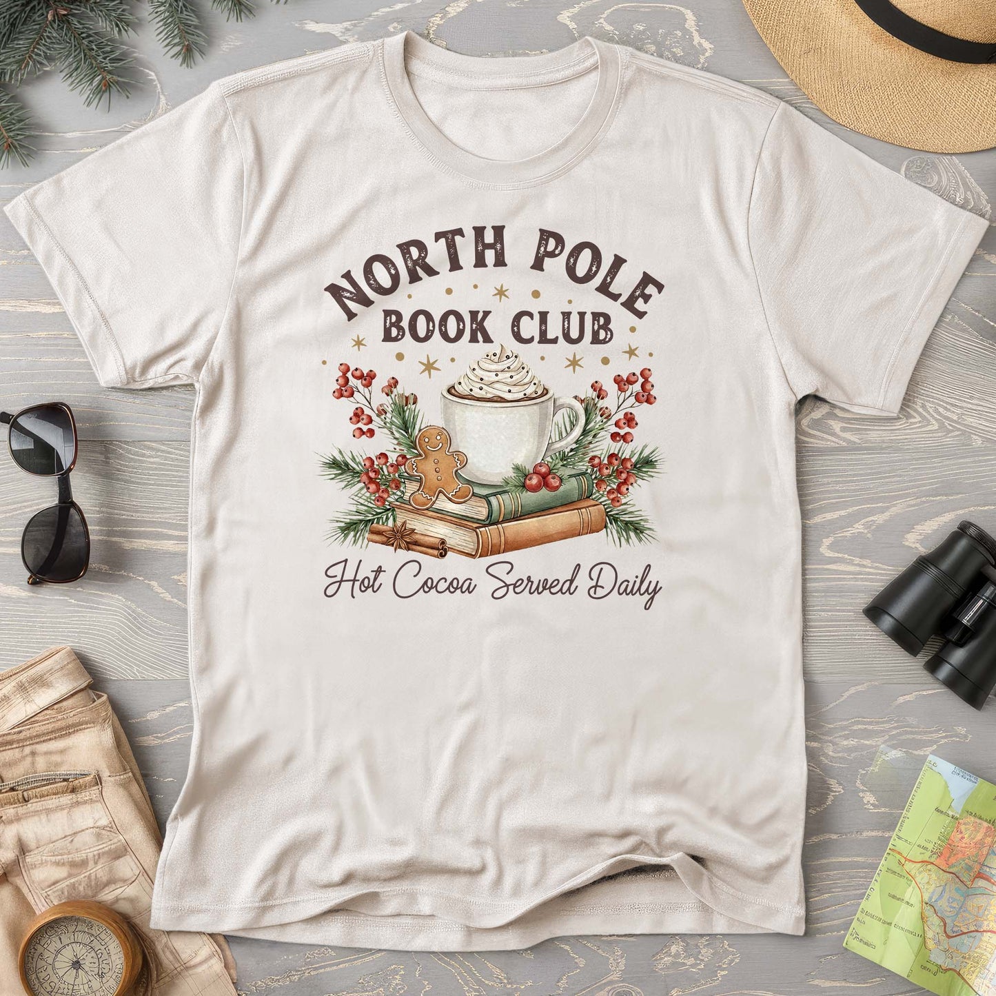 North Pole Book Club Comfort Colors T-shirt