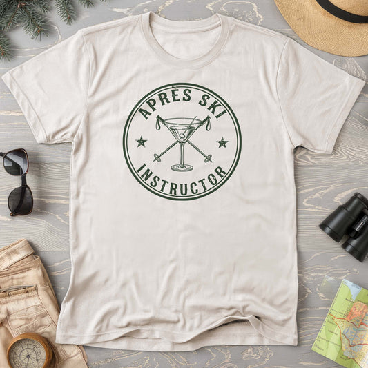 Après Ski Instructor "Vintage Badge" T-shirt