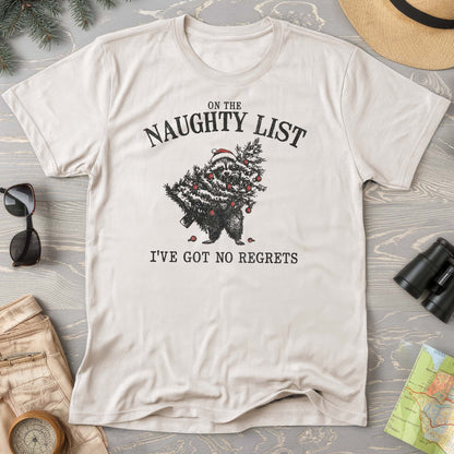 Naughty List Racoon Xmas Comfort Colors T-shirt