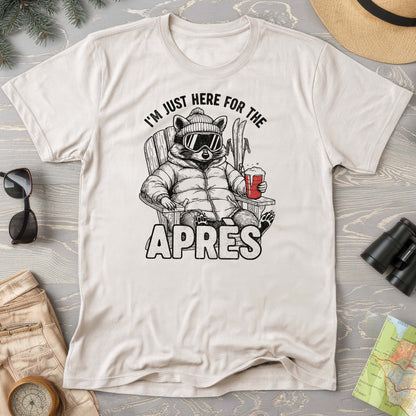 Just Here for the Apres "Raccoon" Comfort Colors T-shirt