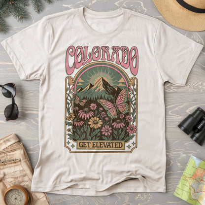 Colorado Get Elevated Butterfly Comfort Colors T-shirt