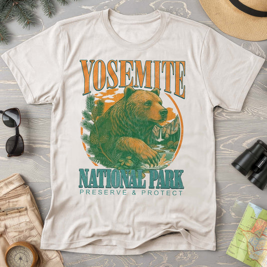 Yosemite Vintage Varsity Bear Comfort Colors T-shirt