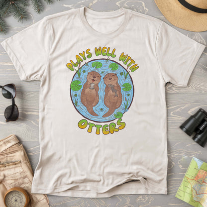 Plays Well With Otters Comfort Colors T-shirt