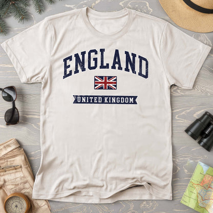 England Varsity Flag Comfort Colors T-shirt