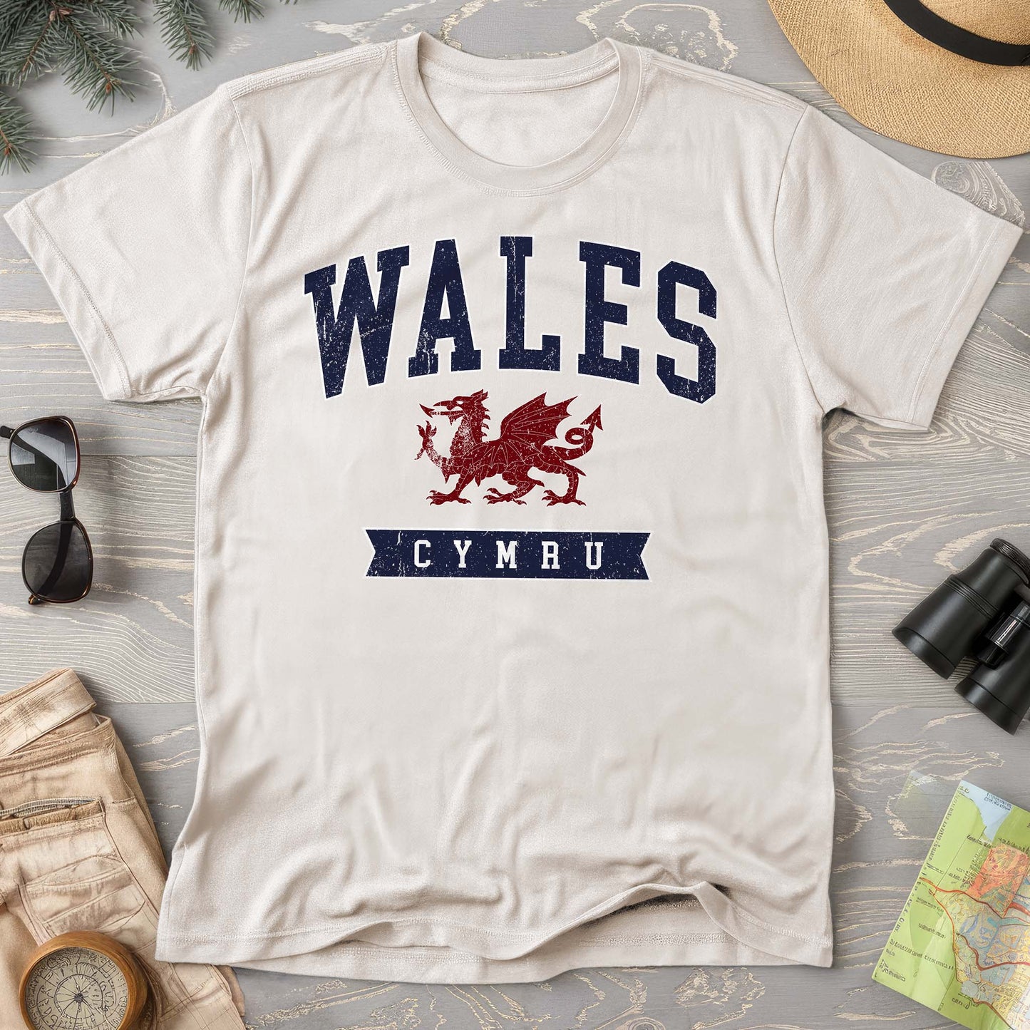 Wales Varsity Dragon Comfort Colors T-shirt