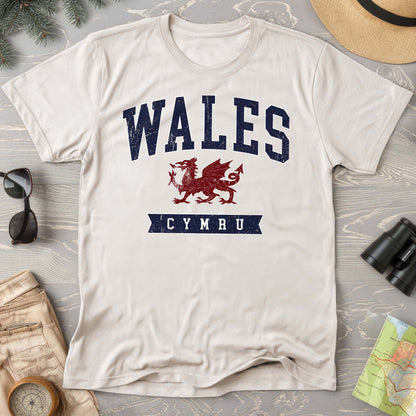 Wales Varsity Dragon Comfort Colors T-shirt
