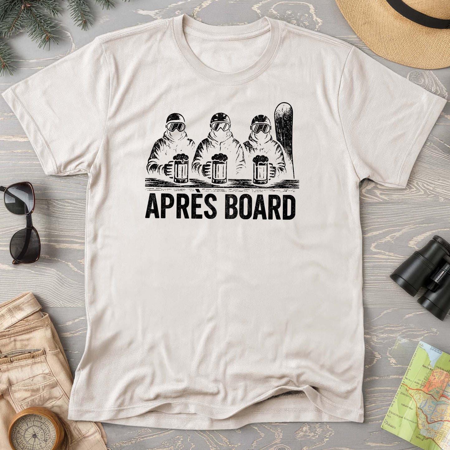 "Apres Board" Snowboard Comfort Colors T-shirt