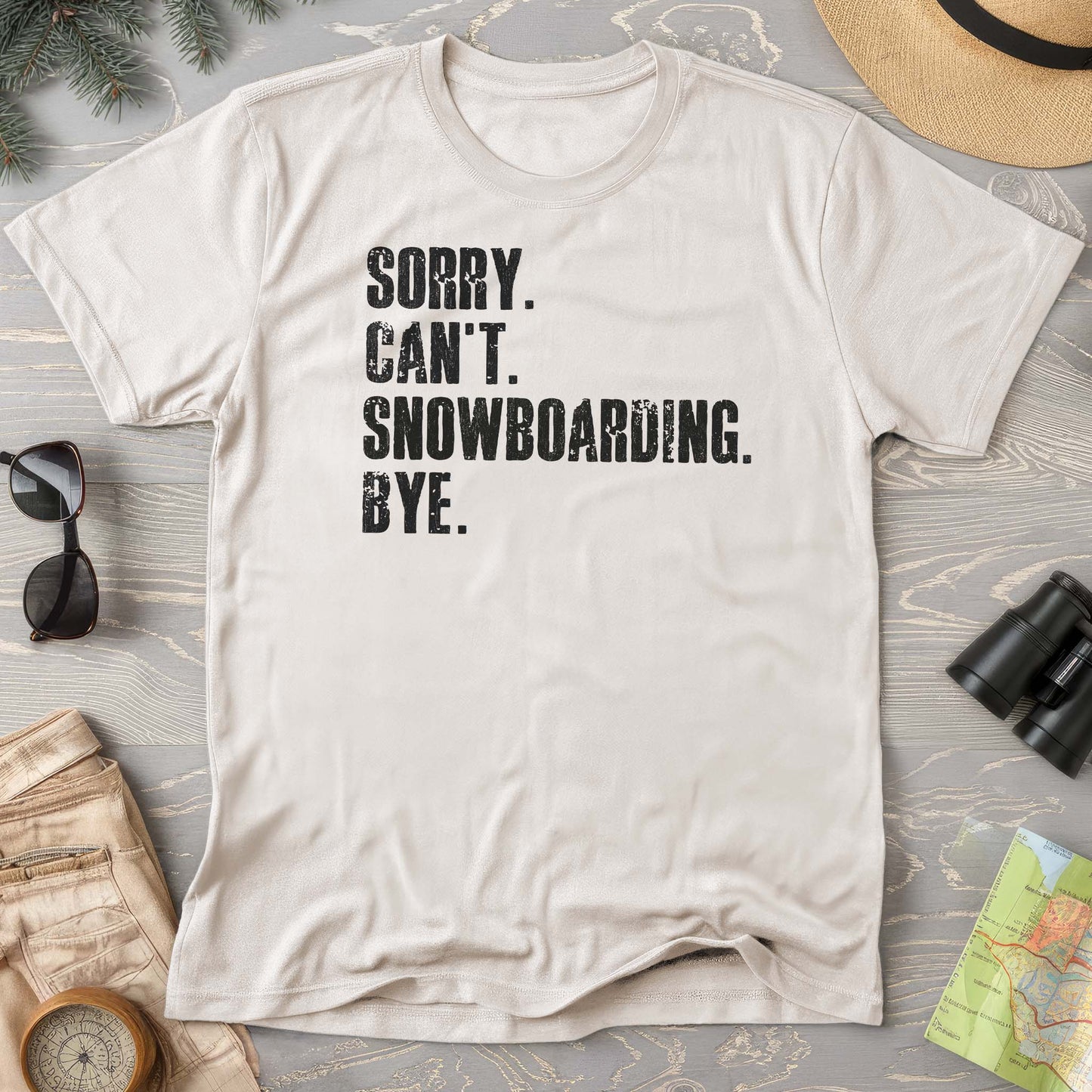 Sorry Snowboarding Comfort Colors T-shirt