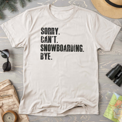 Sorry Snowboarding Comfort Colors T-shirt