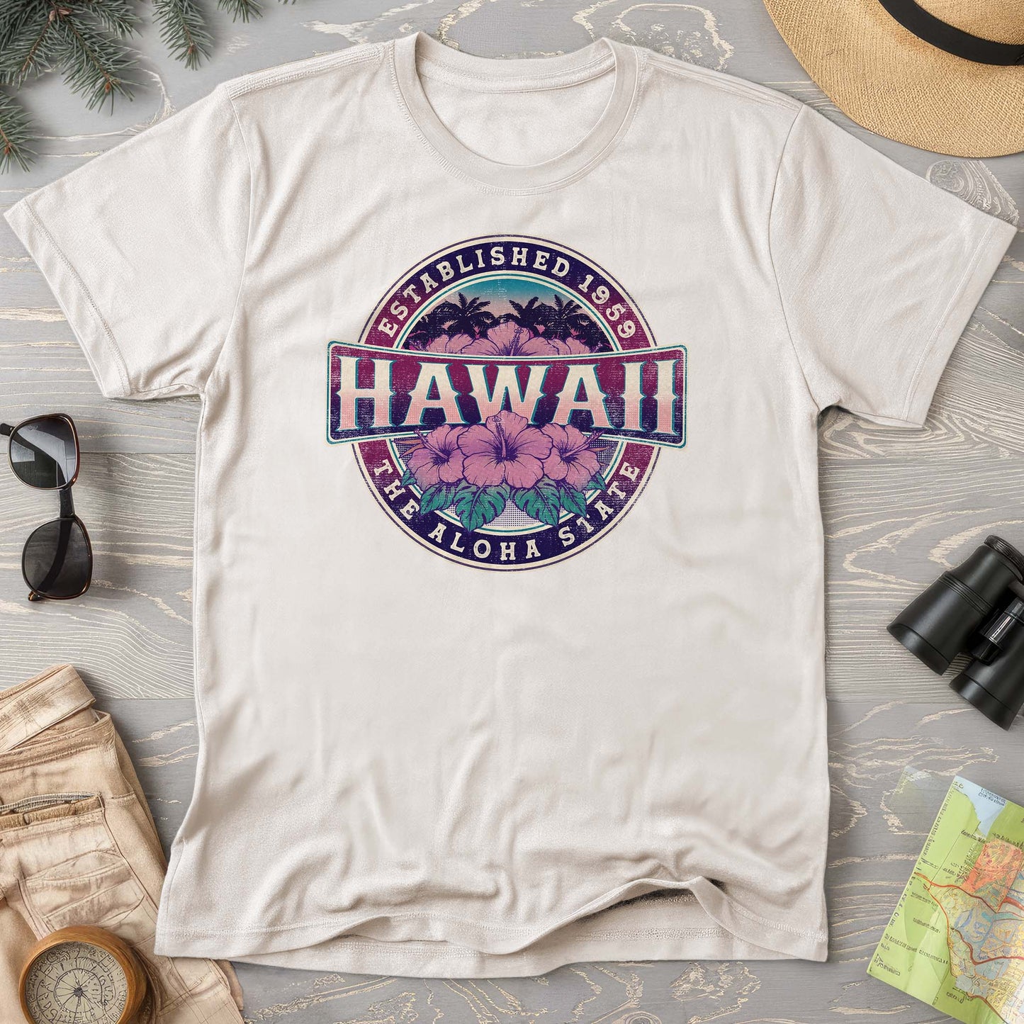 Hawaii Badge Comfort Colors T-shirt