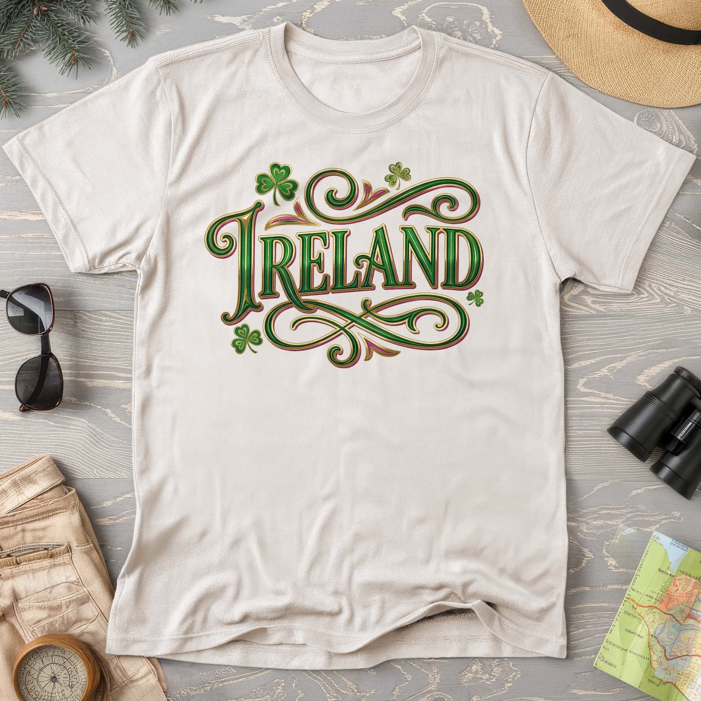 Ireland Glitter Pop Comfort Colors T-shirt