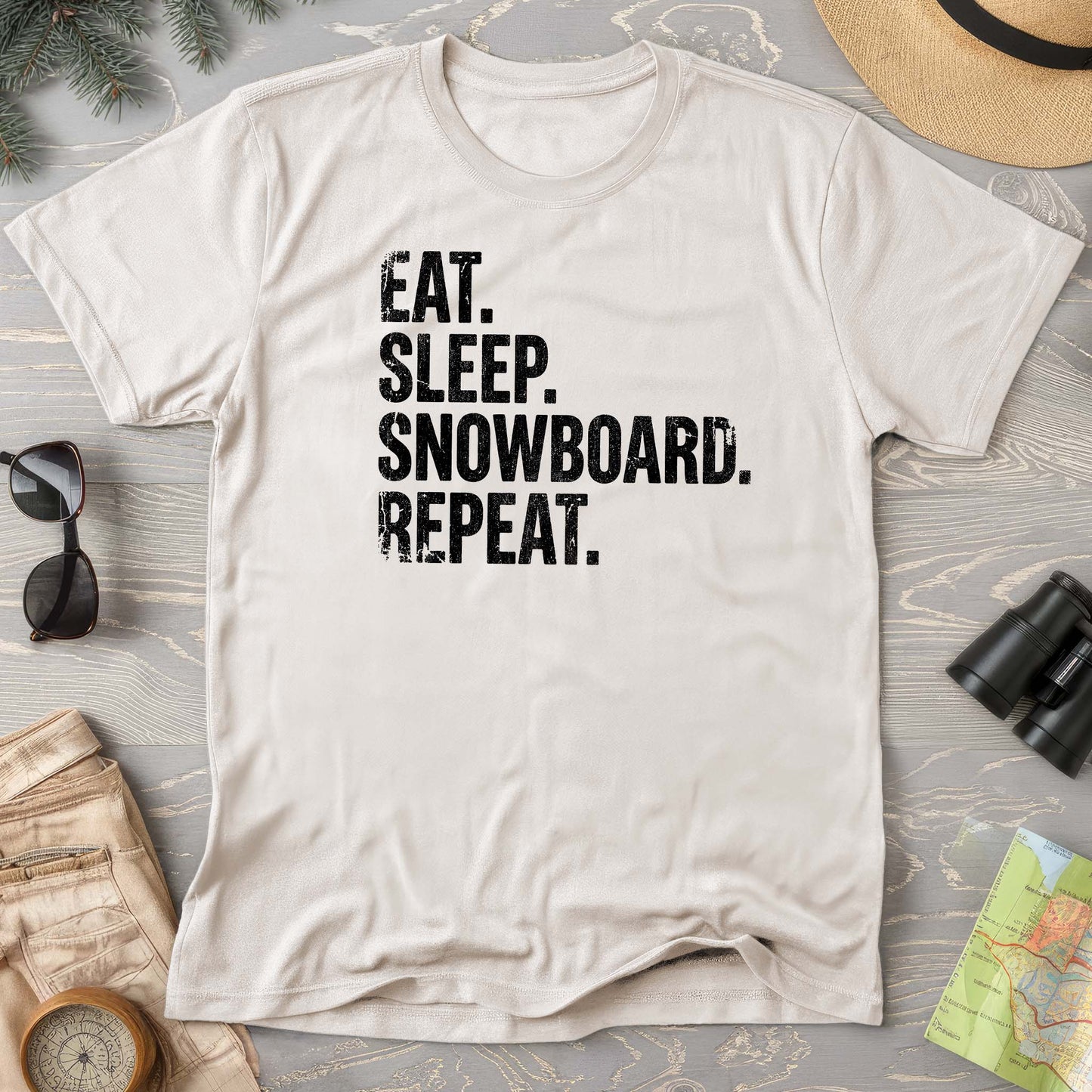 Eat Sleep Snowboard T-shirt