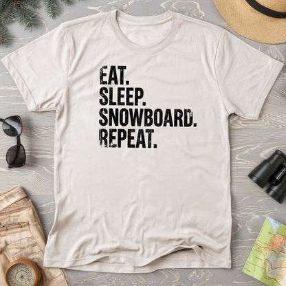 Eat Sleep Snowboard T-shirt