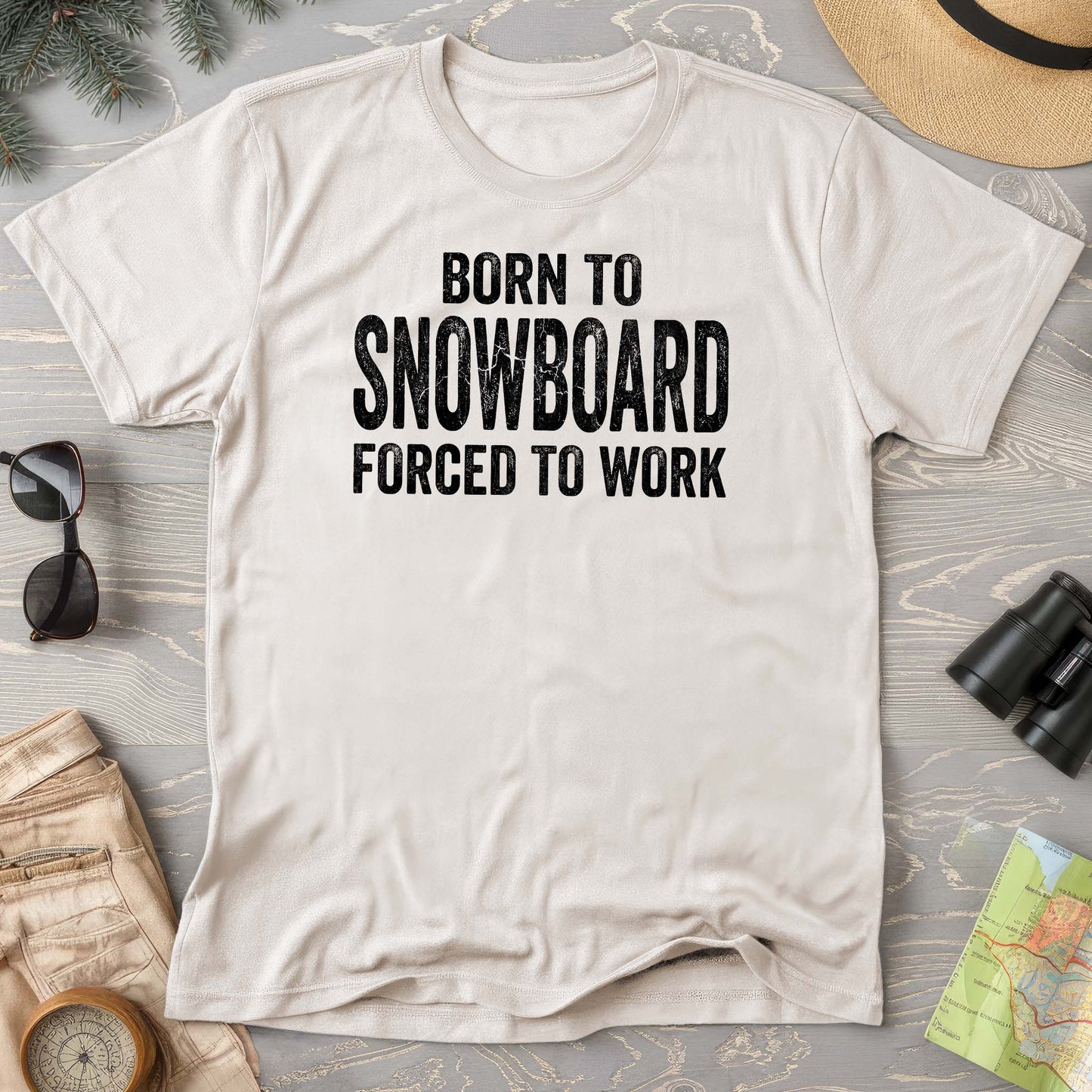 Born To Snowboard Comfort Colors T-shirt
