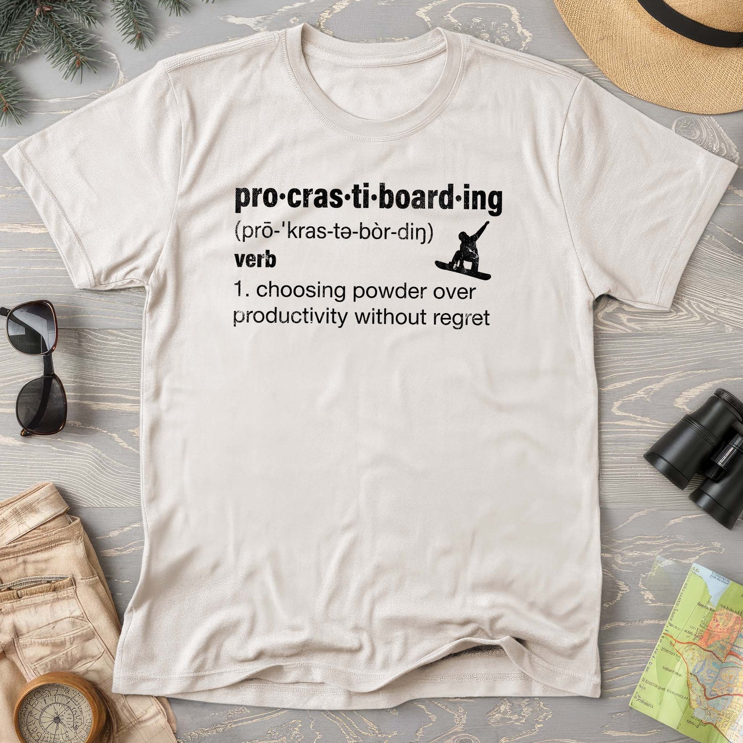 Procrastiboarding Snowboard T-shirt