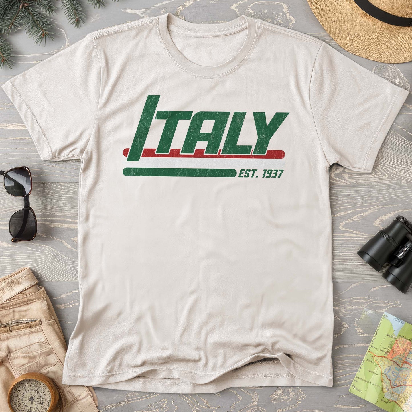Italy Retro Stripe T-Shirt