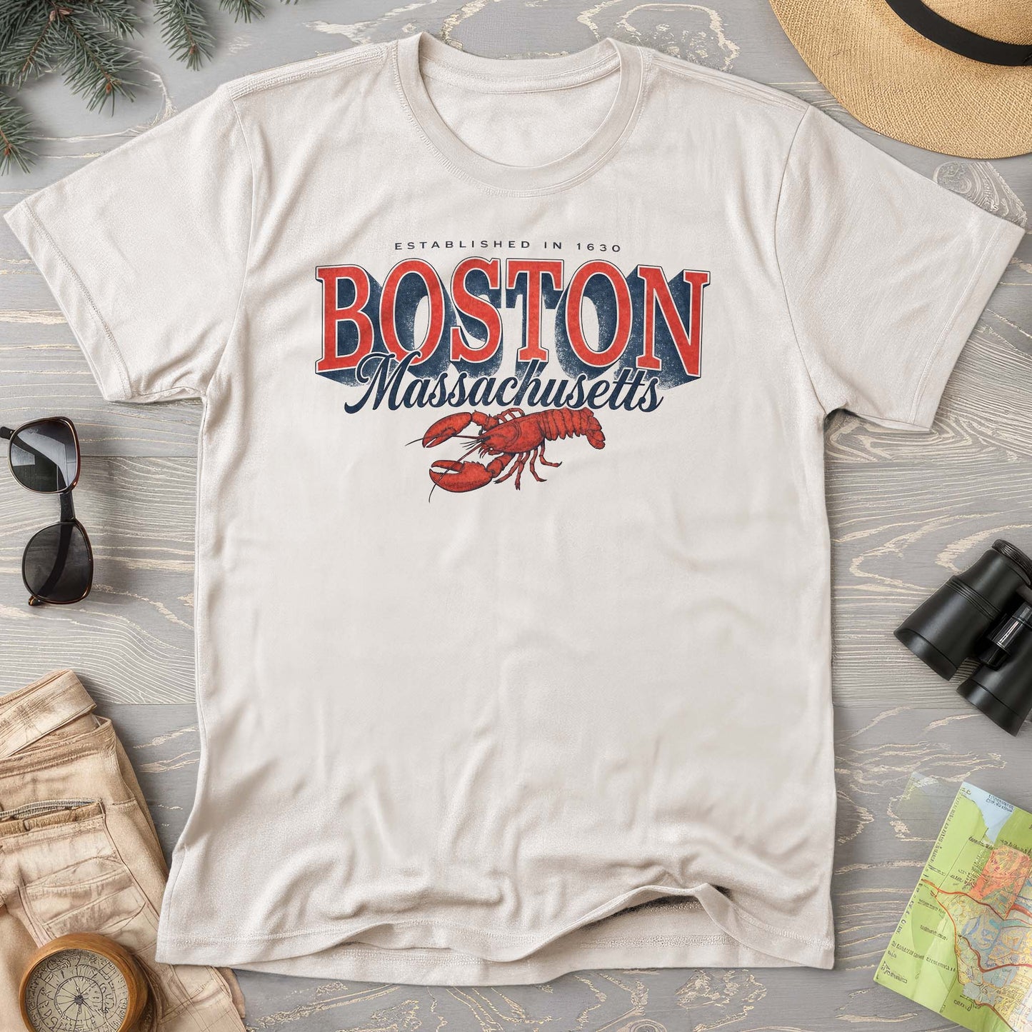 Boston Retro Lobster T-Shirt