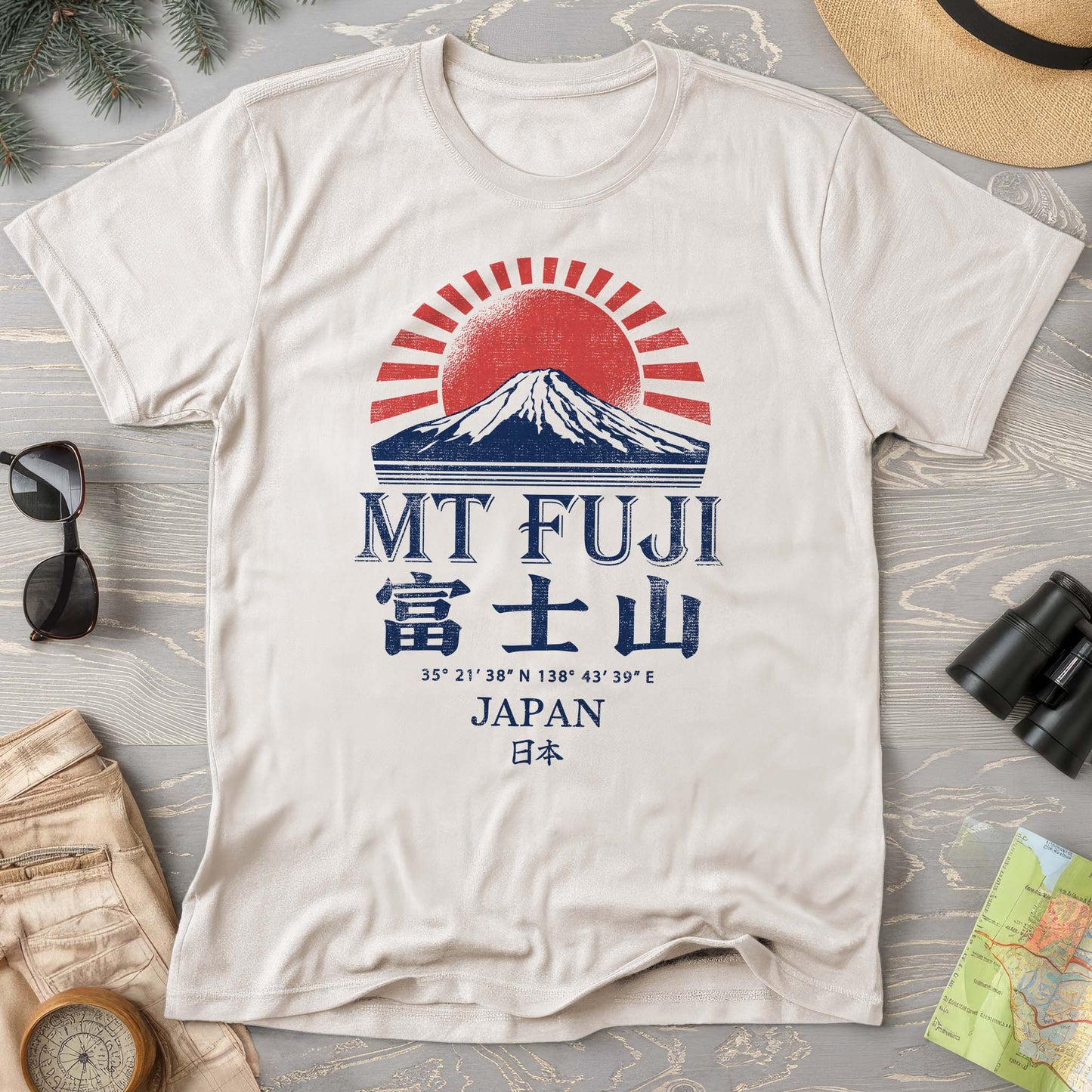 Mount Fuji Rising Sun T-Shirt