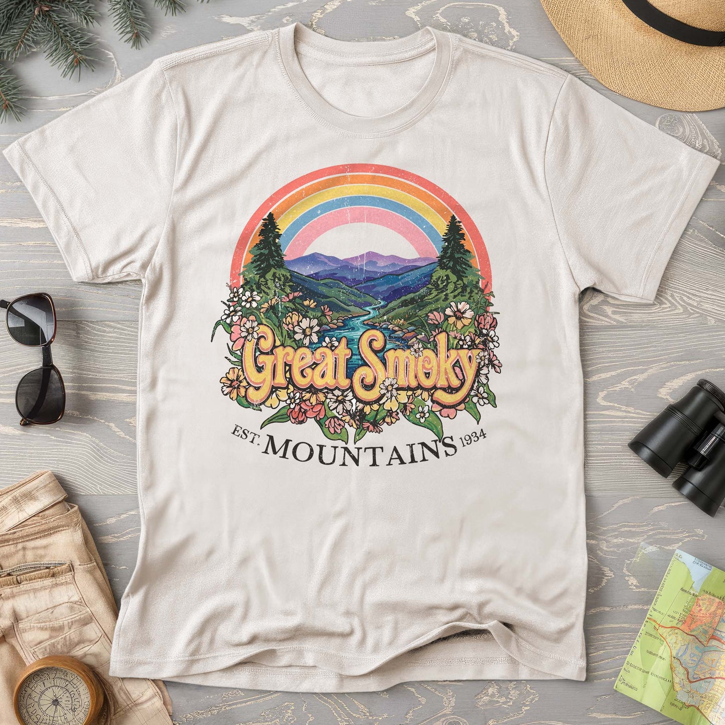 Smoky Mountains Rainbow T-Shirt