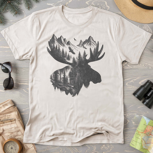 Moose Double Exposure T-Shirt