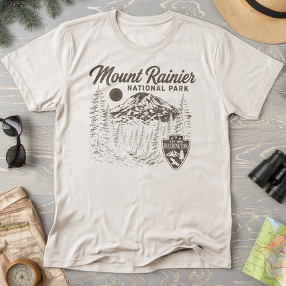 Mount Rainier Vintage Sketch T-Shirt