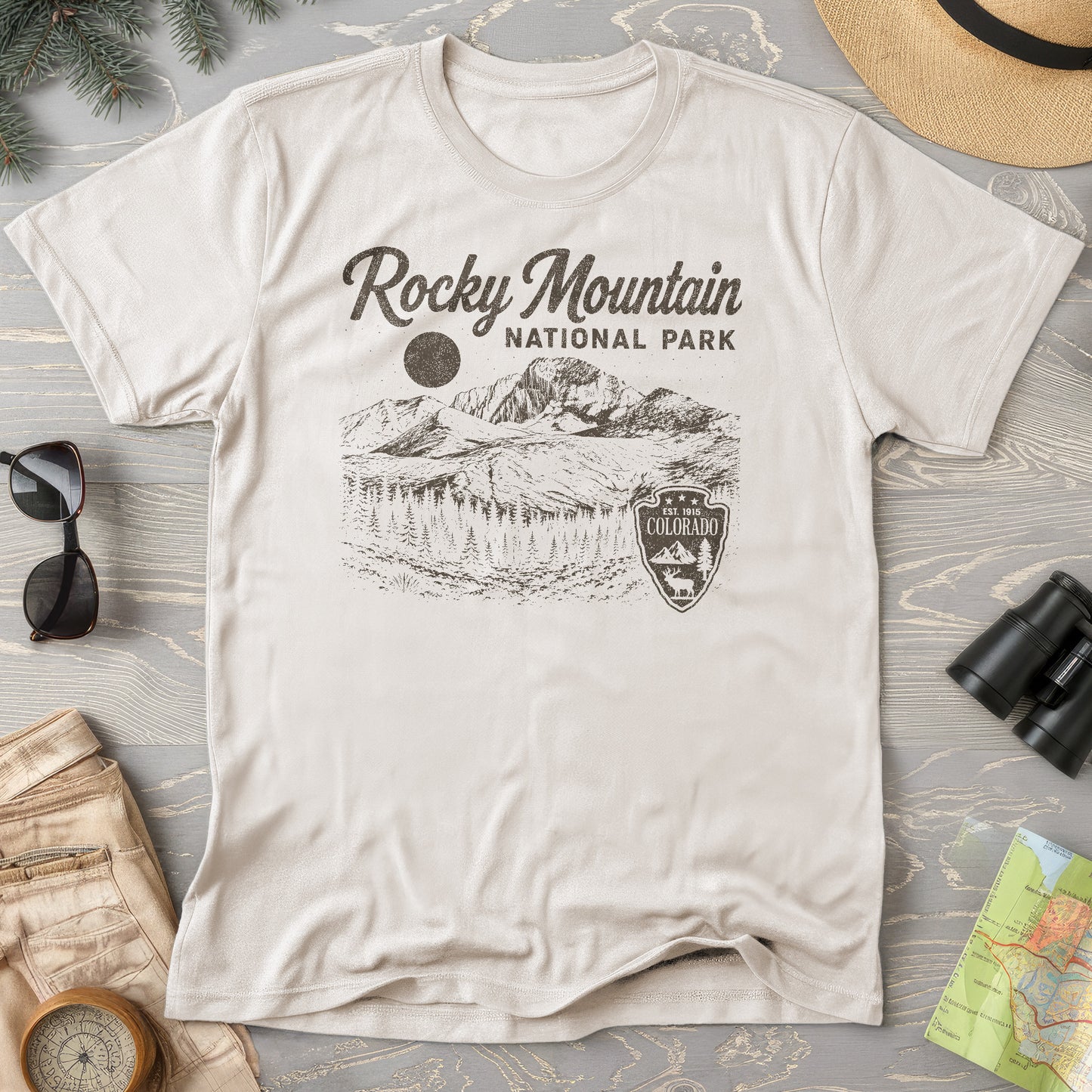 Rocky Mountain Vintage Sketch T-Shirt