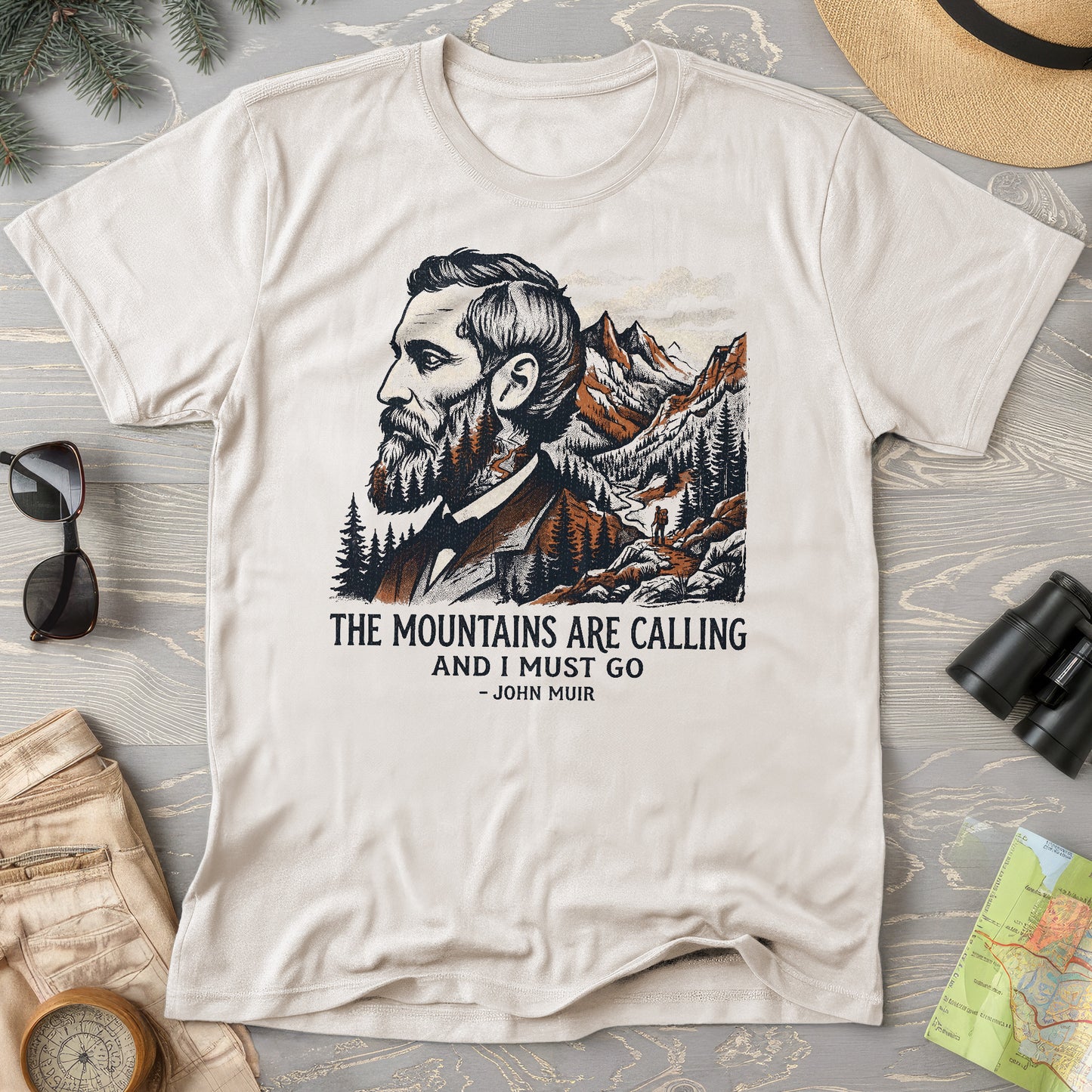 Mountains Calling John Muir T-Shirt