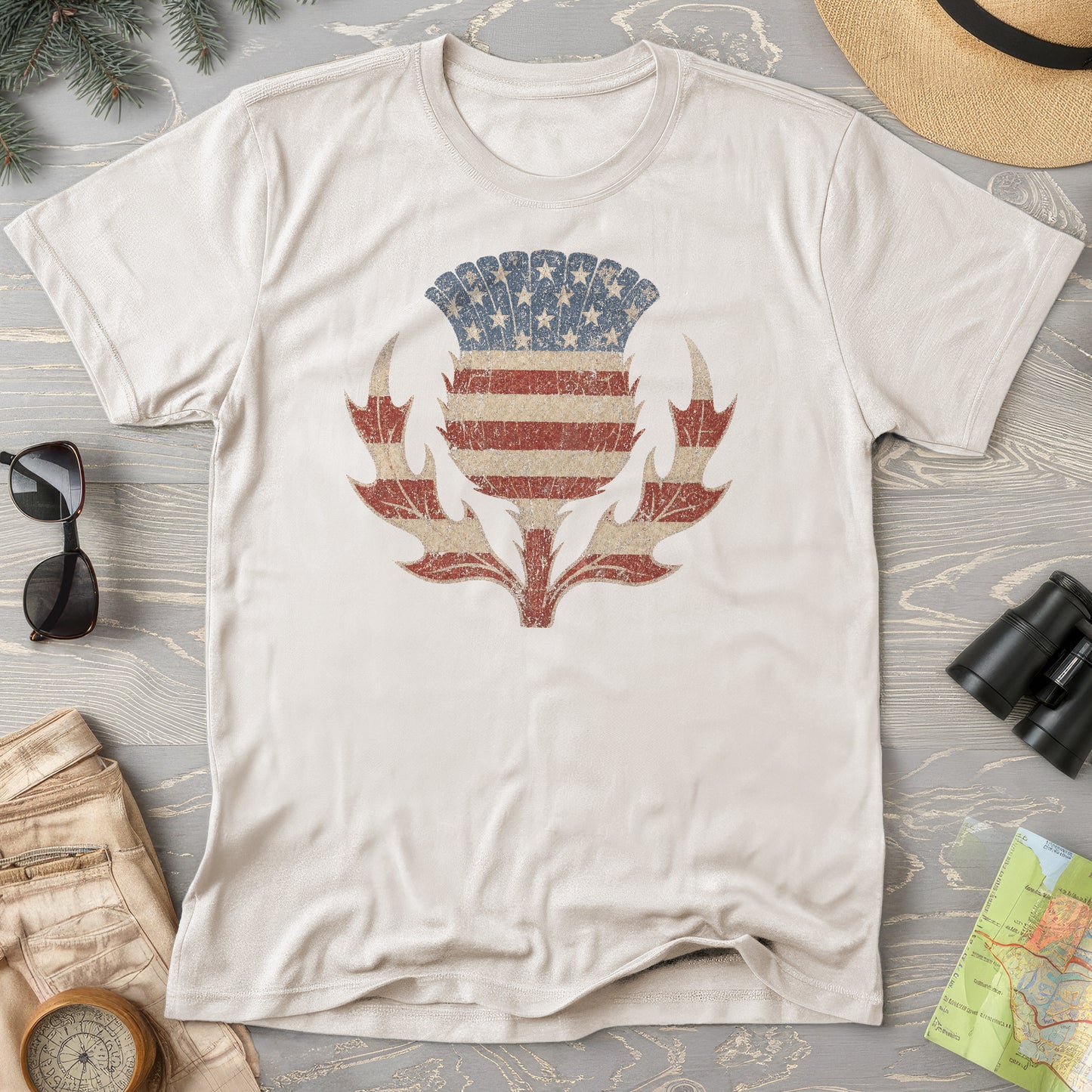 Vintage Flag Thistle T-Shirt