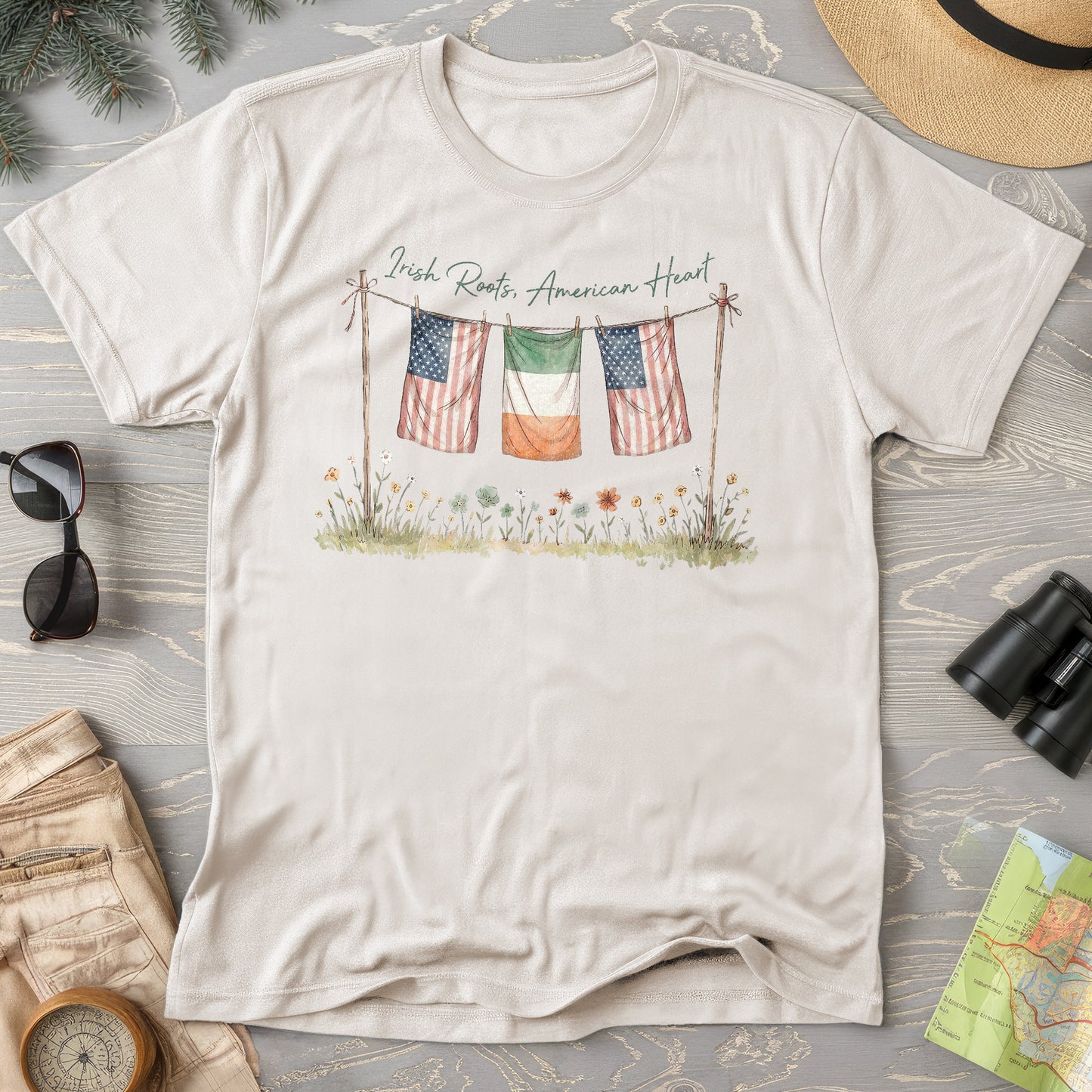 Irish Roots American Heart T-Shirt