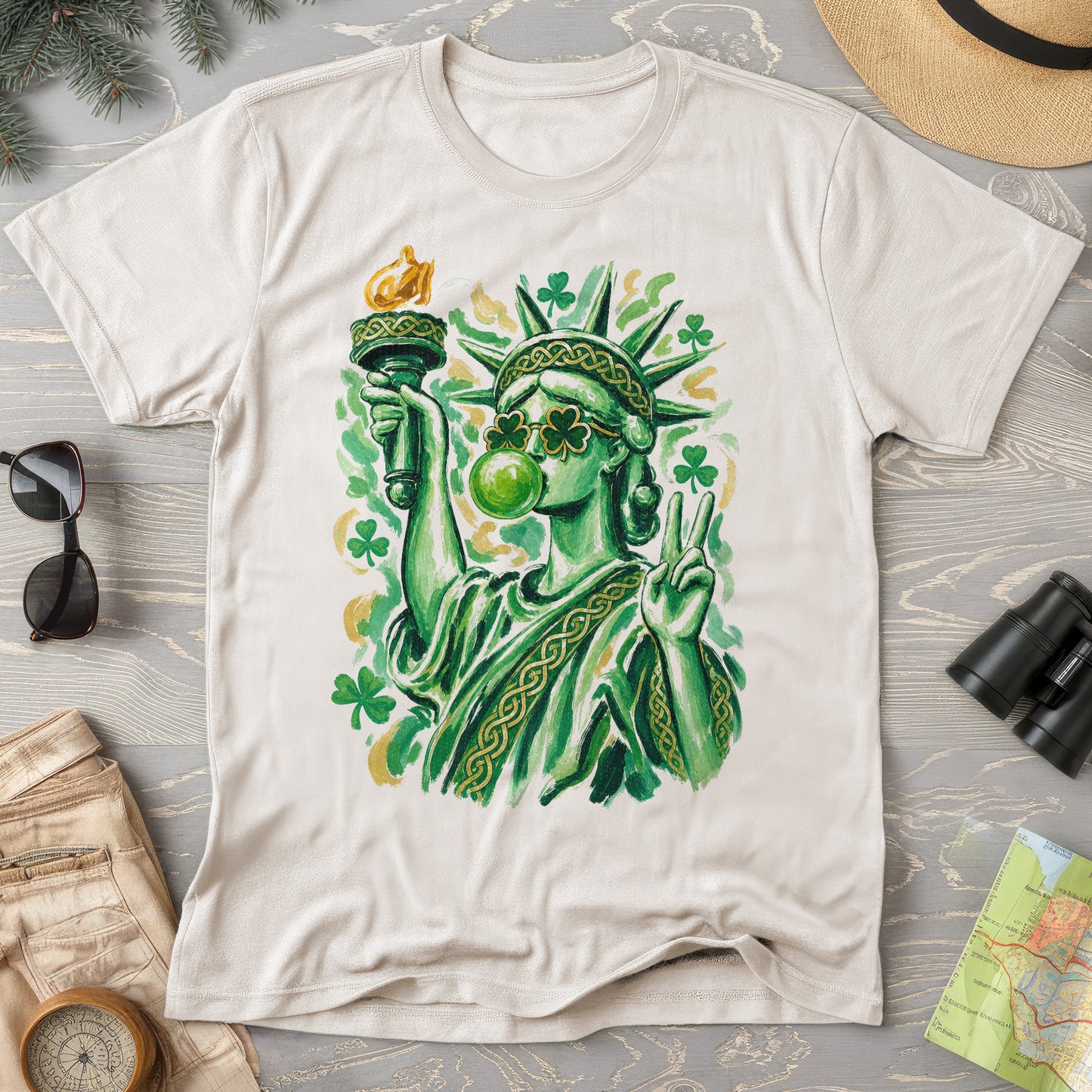 Irish Lady Liberty T-Shirt