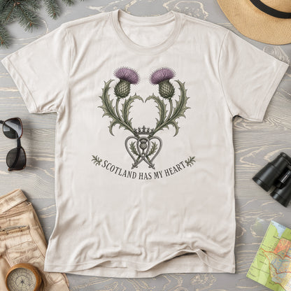 Scotland Heart Brooch T-Shirt