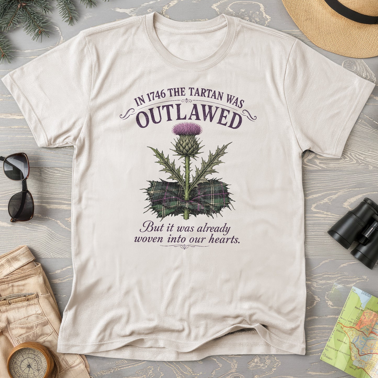 Outlawed Tartan T-Shirt
