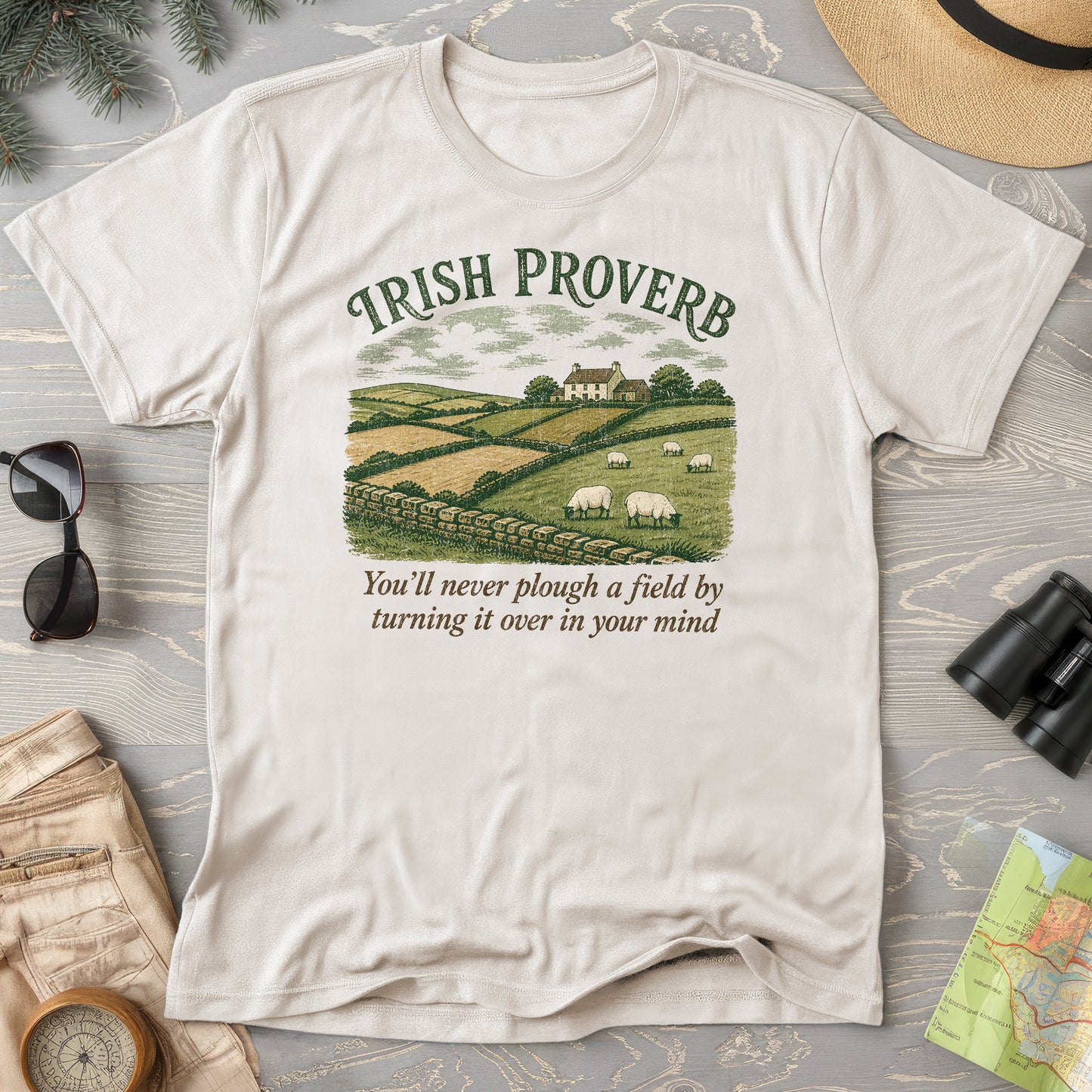 Plough Proverb T-Shirt