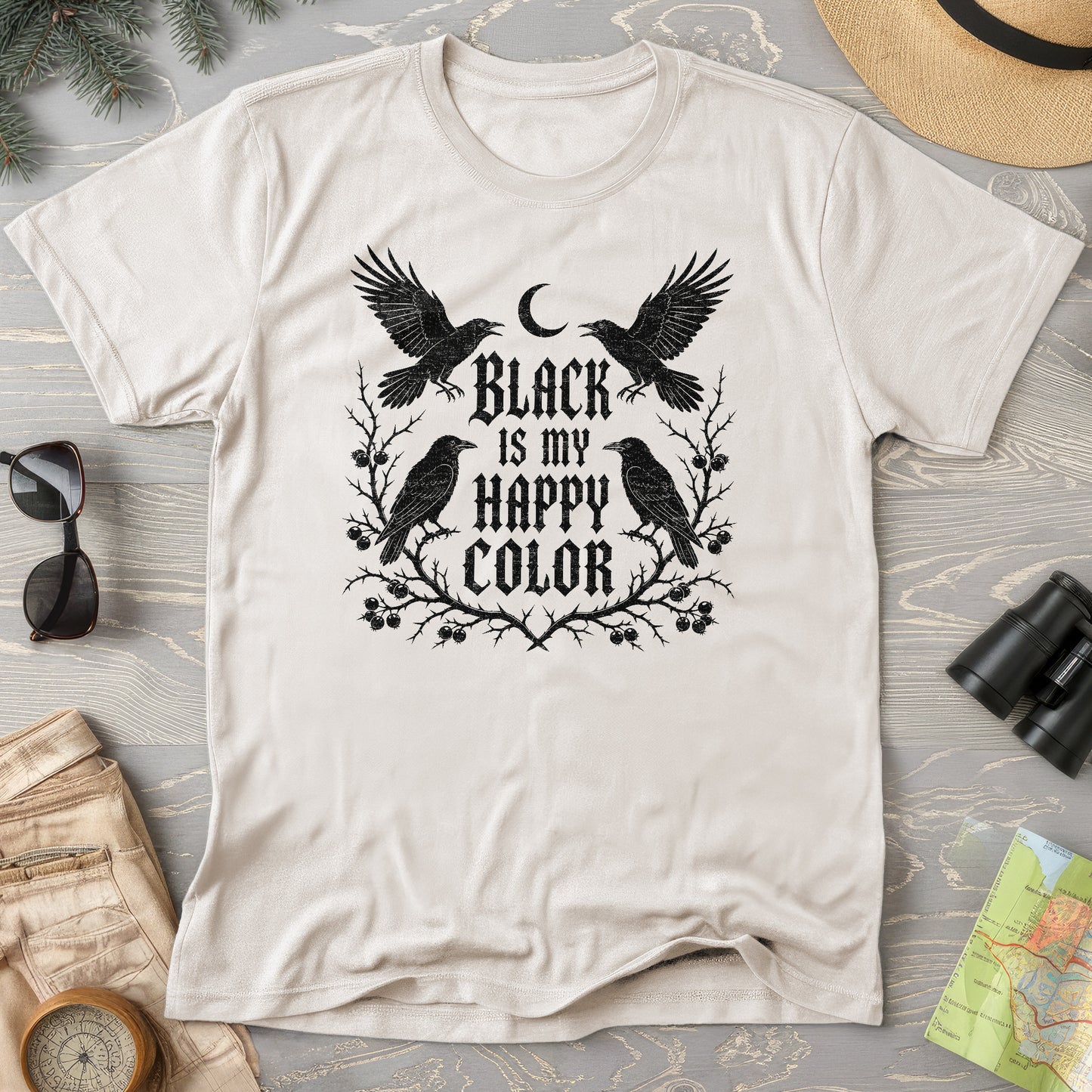 Crow Happy Color T-Shirt