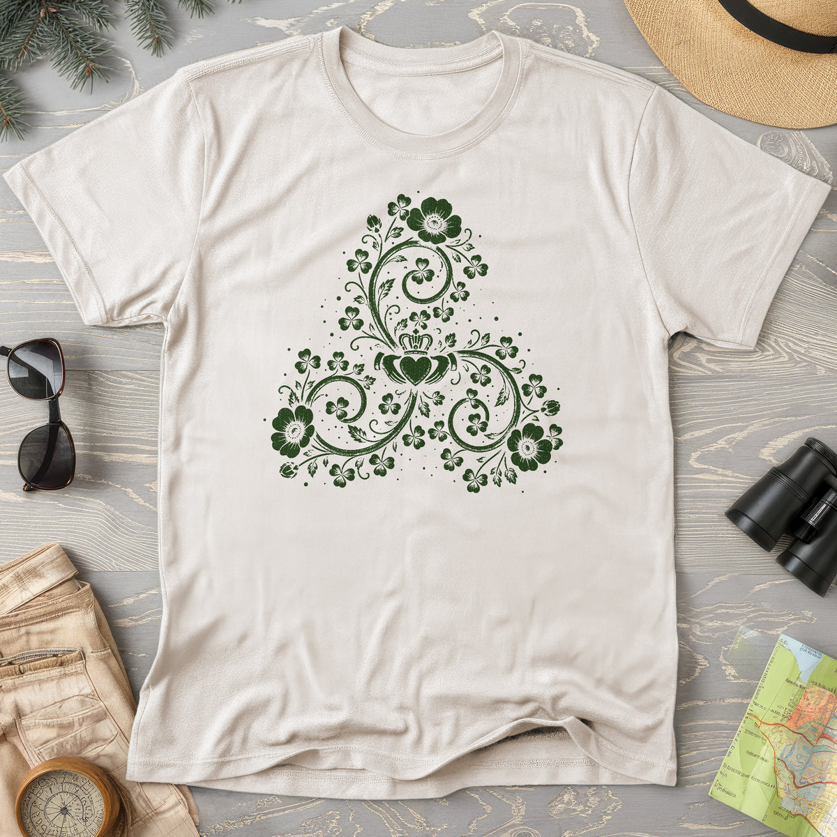 Triskele Shamrock Spiral T-Shirt