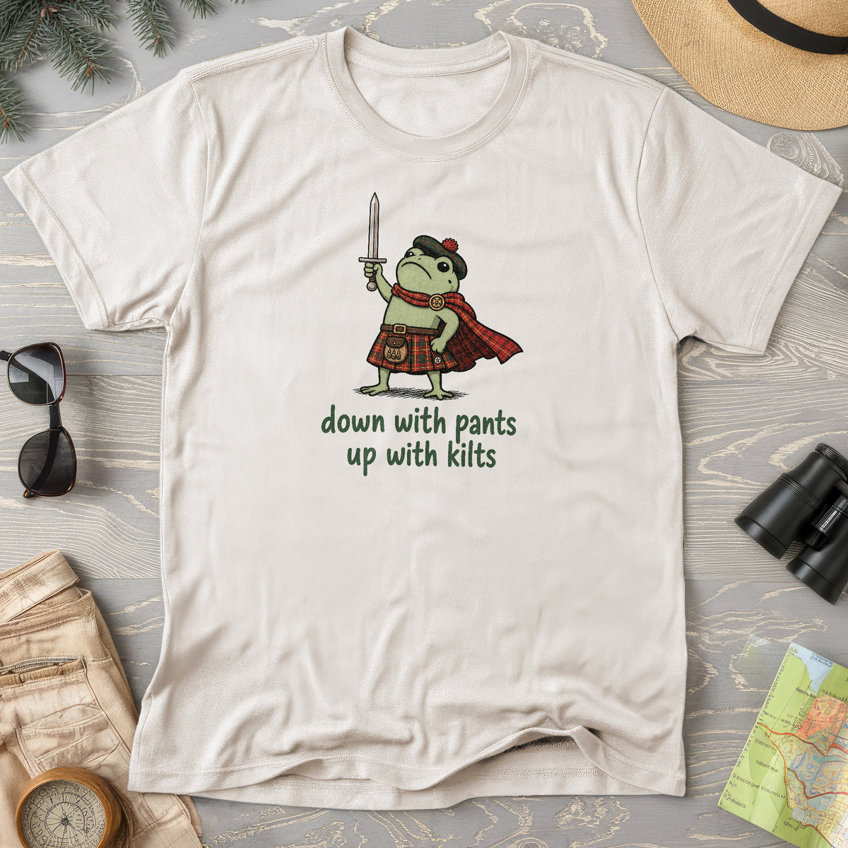 Down With Pants Up With Kilts T-Shirt