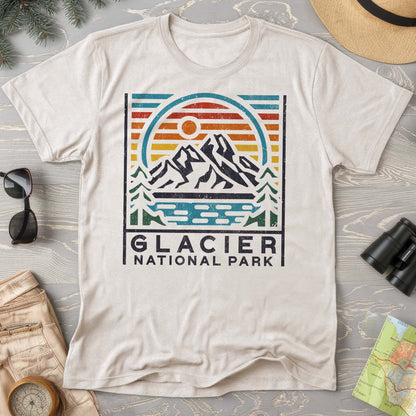 Glacier National Park "Vintage Sunset" Comfort Colors T-Shirt