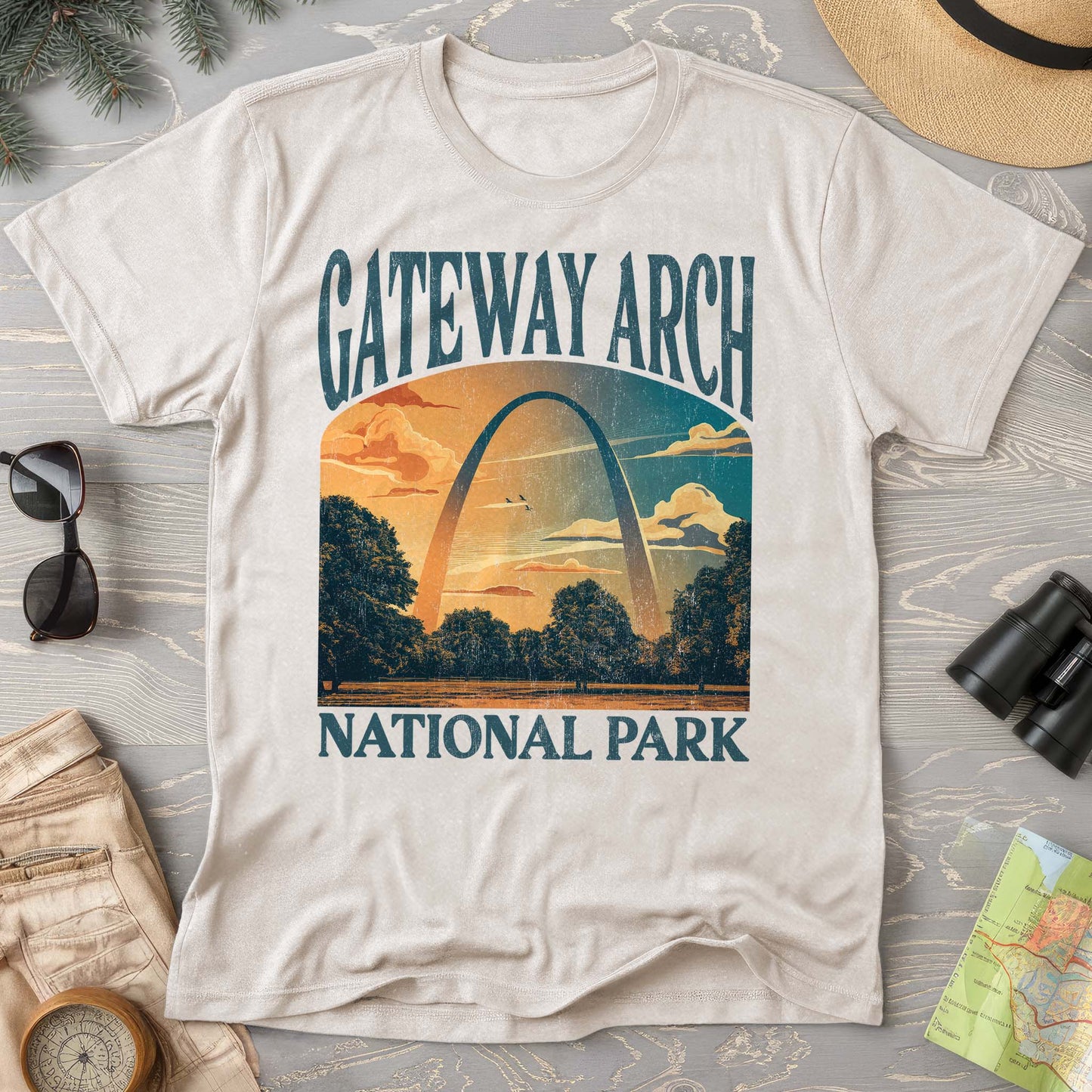 Gateway Arch National Park "Big and Bold" Comfort Colors T-Shirt