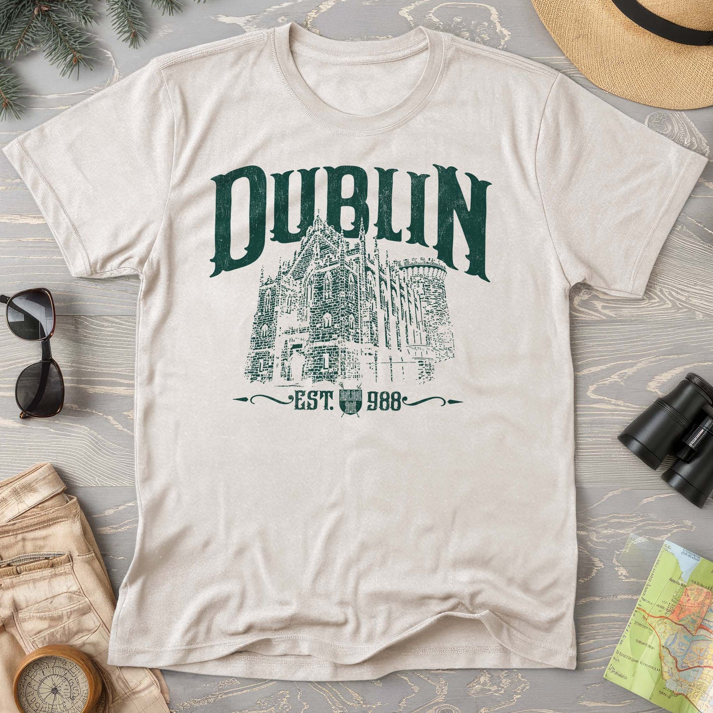 Dublin Ireland Castle Comfort Colors T-Shirt