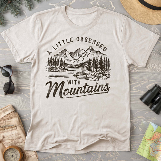 "A Little Obsessed with Mountains" Comfort Colors T-Shirt