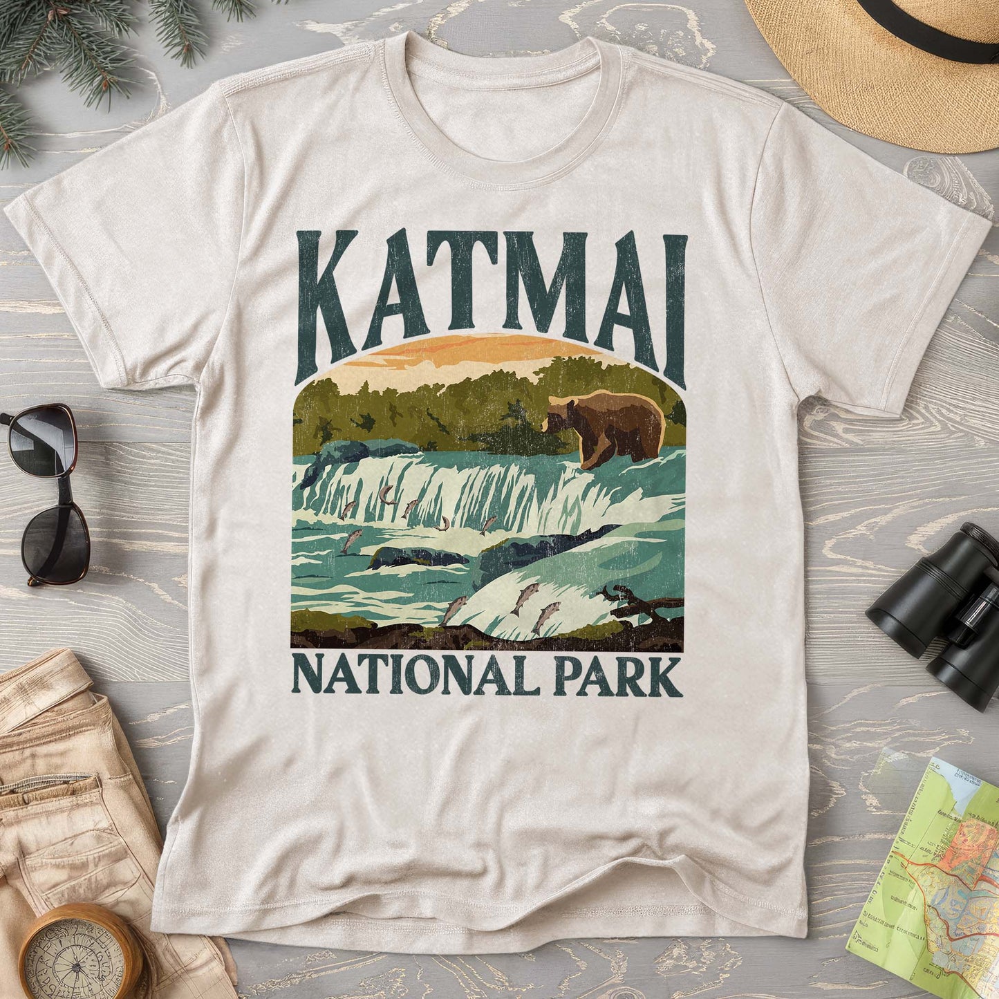 Katmai National Park "Big and Bold" Comfort Colors T-Shirt